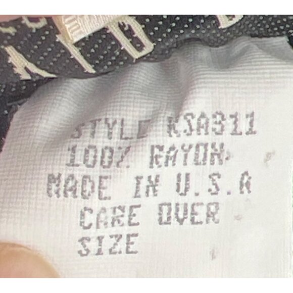 Vintage David Dart Womens Pants Embroidered Blue Pull On Elastic Waist Size XL - Picture 8 of 9